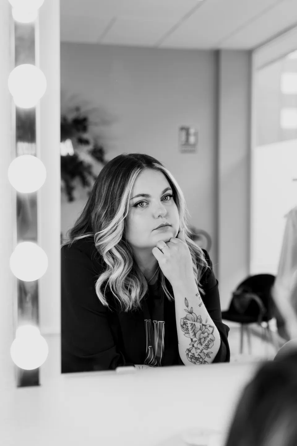 Raquel Recio en su estudio de León