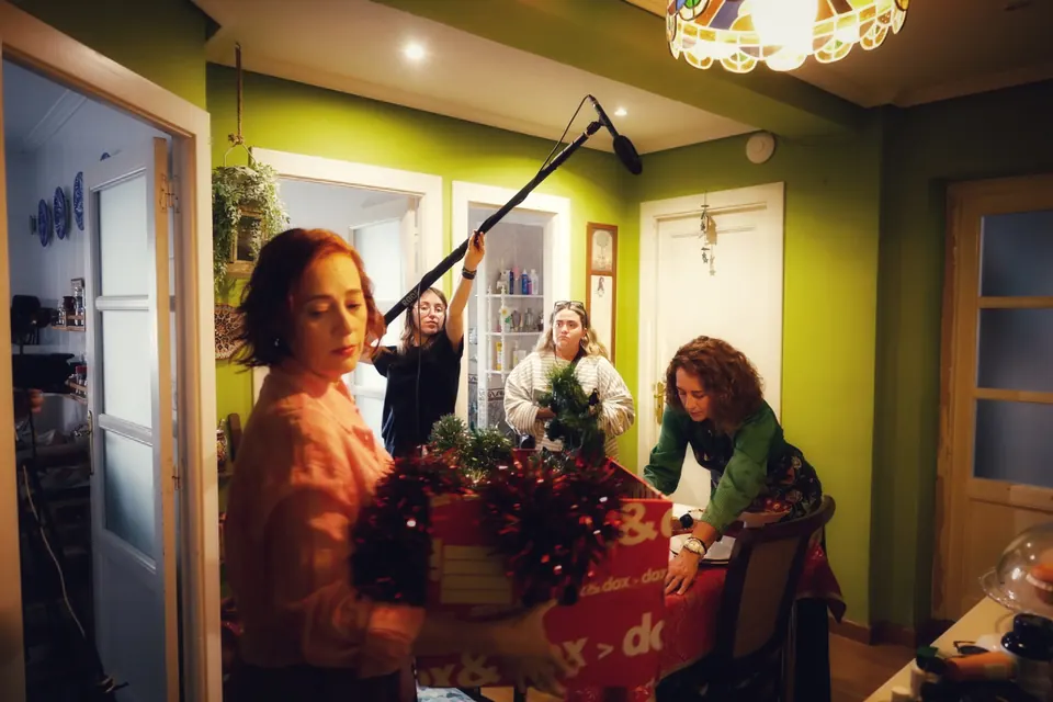 Rodaje del cortometraje «Mamá tiene un sobre»