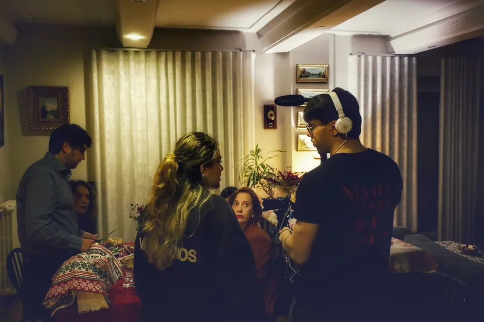 Rodaje del cortometraje «Mamá tiene un sobre»