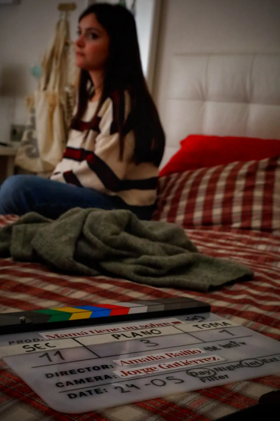 Rodaje del cortometraje «Mamá tiene un sobre»