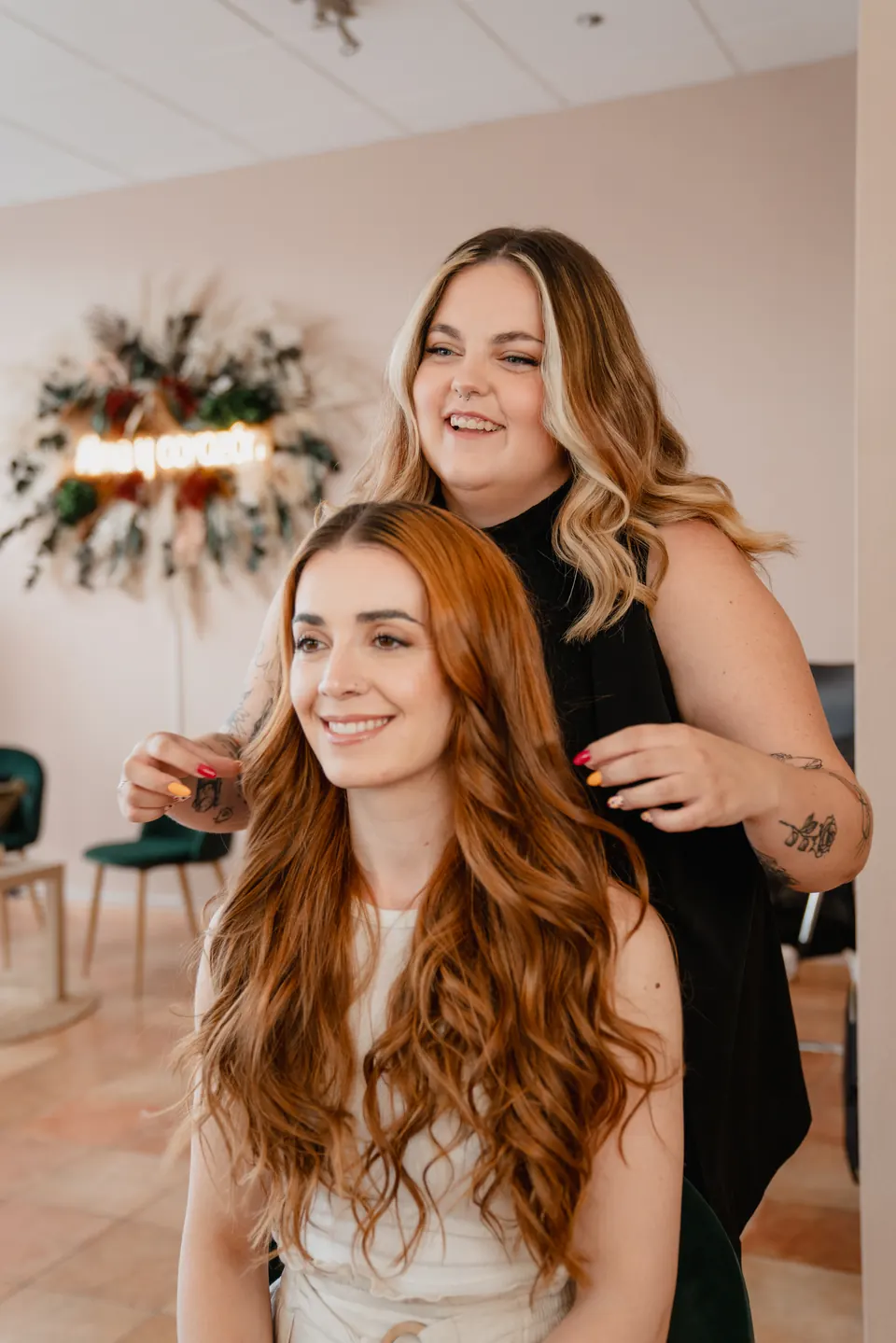 Maquillaje y peinado de invitada en el estudio de Raquel Recio